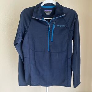 Patagonia R1 1/2 Zip Polartec Fleece Navy Size S
